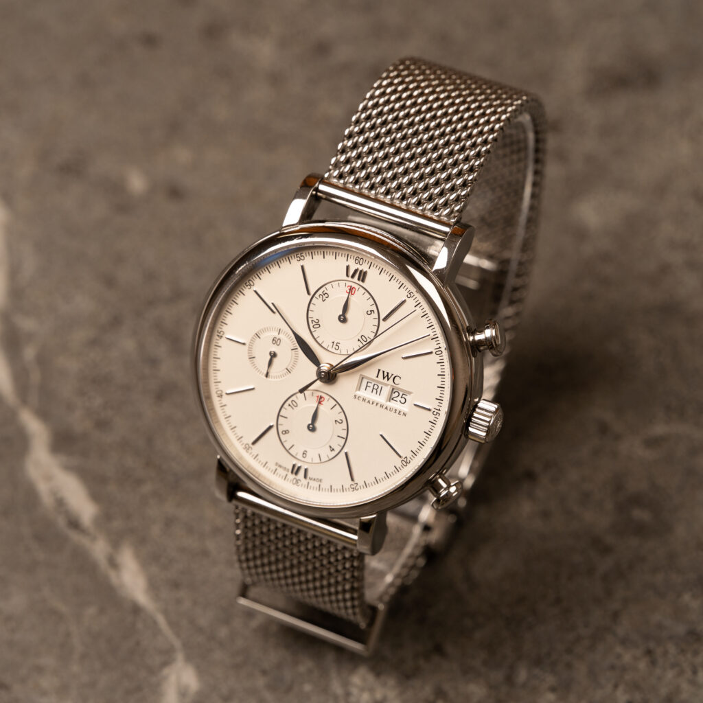 IWC Portofino Chronograph IW391009 | Bransoleta mediolańska | Full Set | 2016