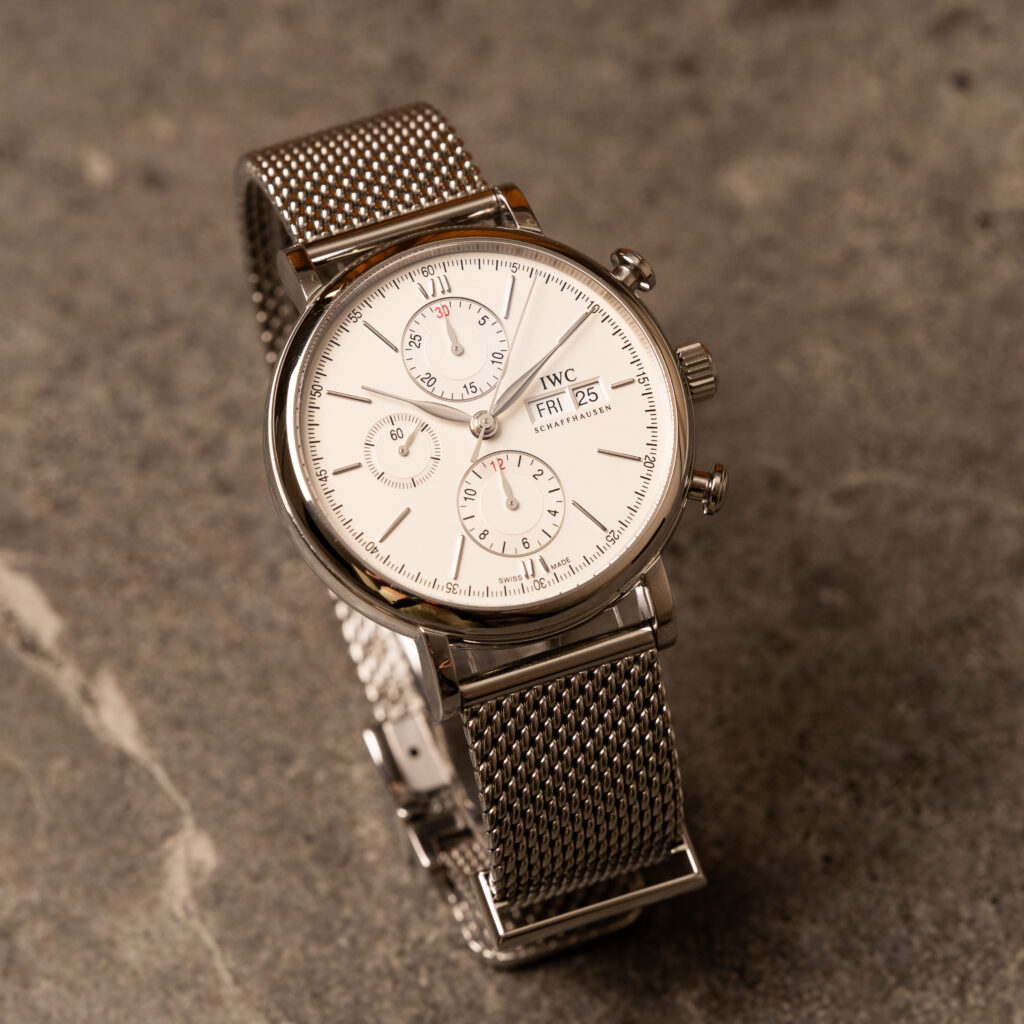 IWC Portofino Chronograph IW391009 | Bransoleta mediolańska | Full Set | 2016