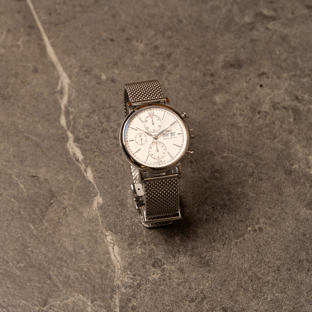 IWC Portofino Chronograph IW391009 | Bransoleta mediolańska | Full Set | 2016
