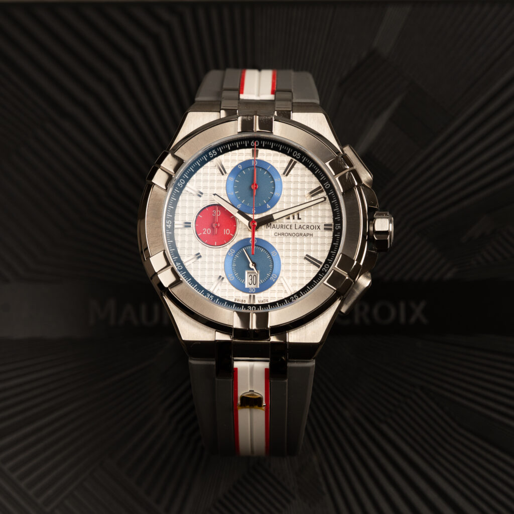 Maurice Lacroix AIKON Chronograph Mahindra Racing | Titanium | Nowy | Full Set