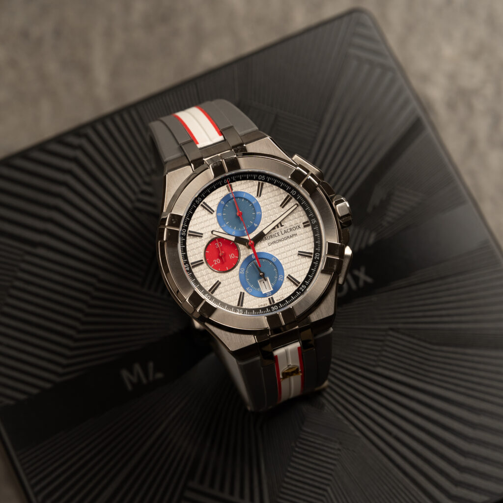 Maurice Lacroix AIKON Chronograph Mahindra Racing | Titanium | Nowy | Full Set