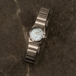 Omega Constellation | błekitna tarcza MOP z diamentami | Baby Blue