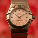 Omega Constellation 1562.65 | Różowa tarcza MOP z diamentami | 1999