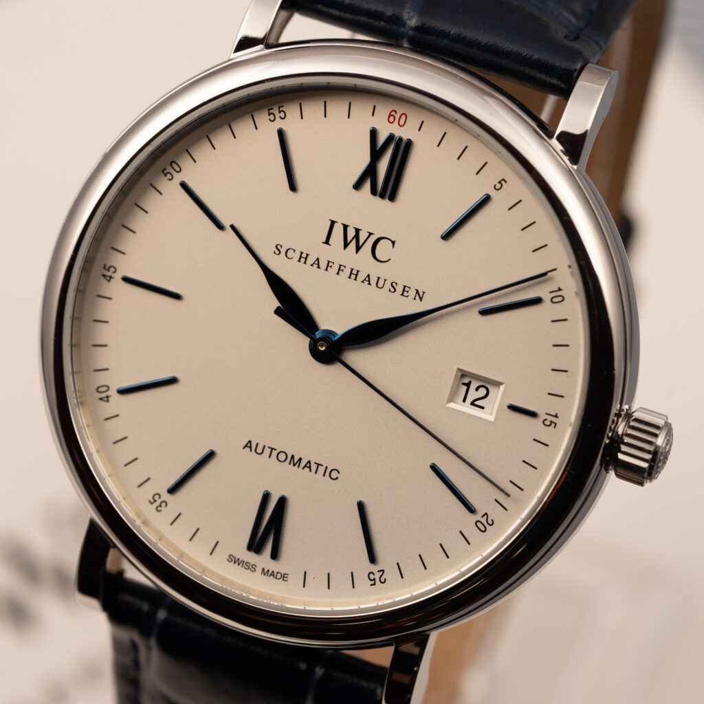 IWC Portofino Automatic | Biała tarcza | Niebieskie wskazówki | Full Set | 2024